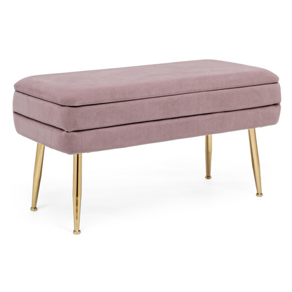 BANQUETA C/ARRUMAÇÃO PAVLINA MAUVE - 79,5x37,5