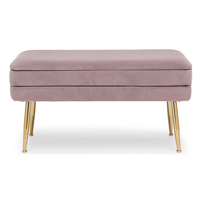 BANQUETA C/ARRUMAÇÃO PAVLINA MAUVE - 79,5x37,5