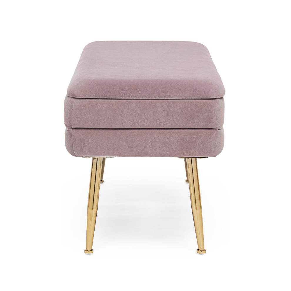 BANQUETA C/ARRUMAÇÃO PAVLINA MAUVE - 79,5x37,5