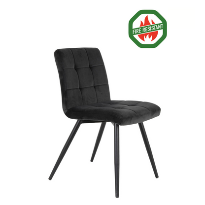 CADEIRA DE JANTAR OLIVE CINZA RESISTENTE AO FOGO - 50,5x44,5