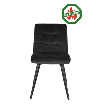 CADEIRA DE JANTAR OLIVE CINZA RESISTENTE AO FOGO - 50,5x44,5