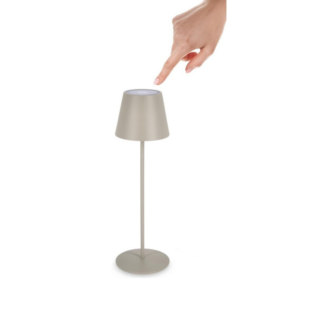 CANDEEIRO DE MESA LED ETNA TAUPE - 12x38