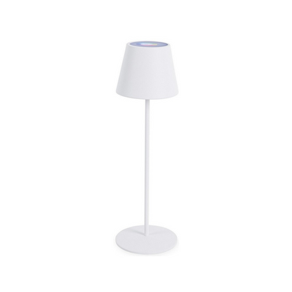 CANDEEIRO DE MESA LED MULTICOLOR ETNA BRANCO - 12x38