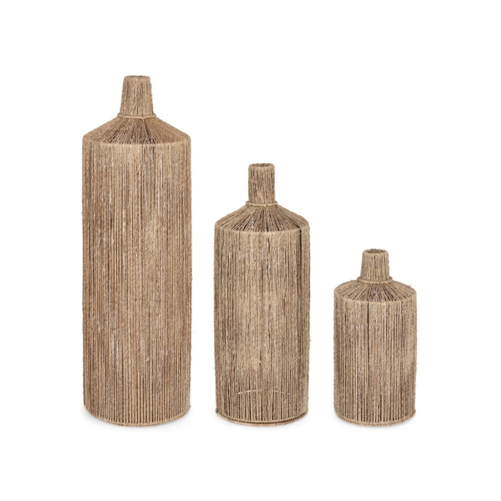 CONJUNTO DE 3 GARRAFAS DE DECOR NATURAL PHETRA