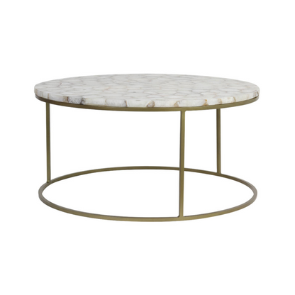 MESA DE CENTRO AXAT ÁGATA BRONZE - 80x80