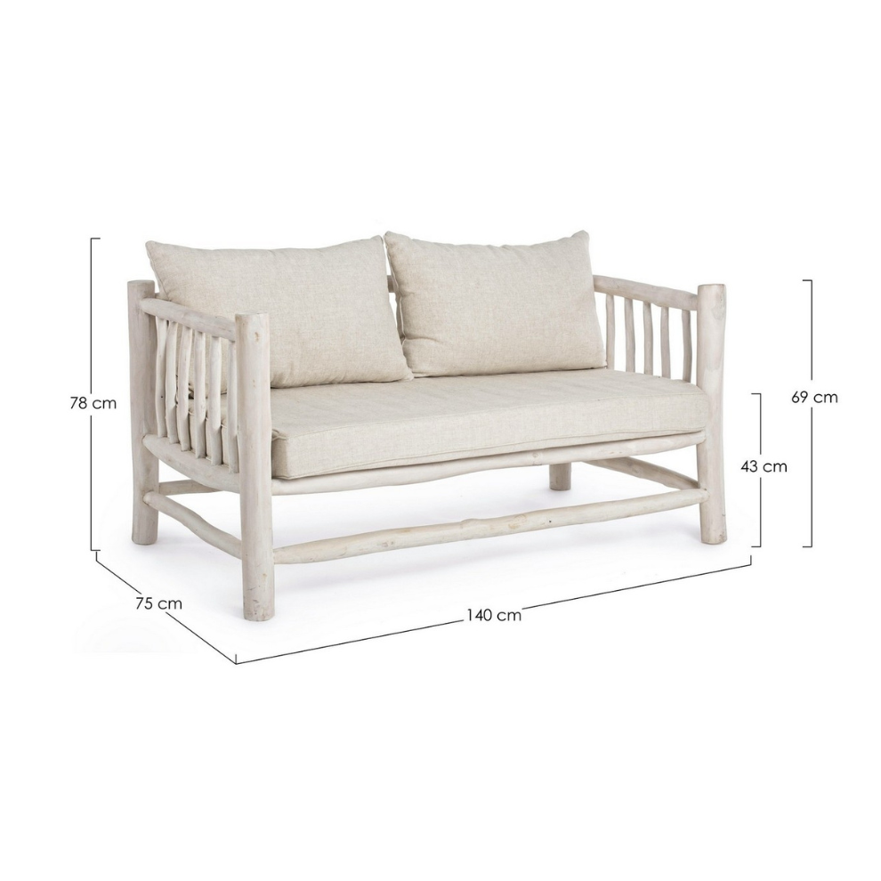 SOFÁ SAHEL W-CUSH 2 LUGARES - 140x78