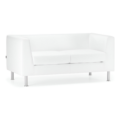 SOFÁ MANHATTAN BRANCO 2 LUGARES - 146x68